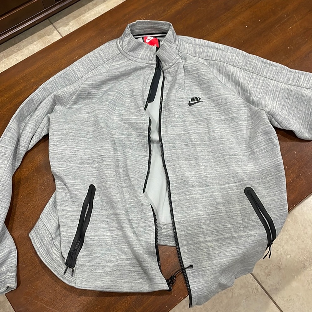 Nike Gray fleece training jacket